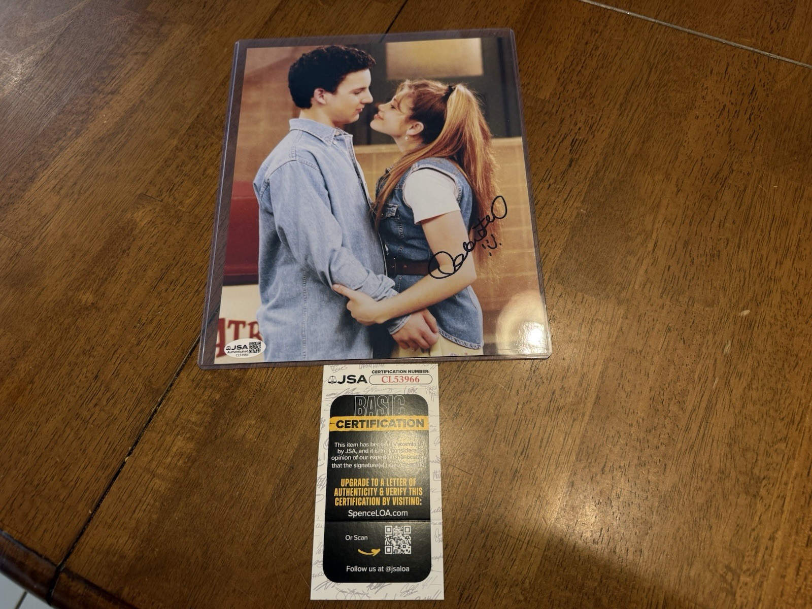 Danielle Fishel Boy Meets World 8×10 Photo Signed JSA Certified Autographed