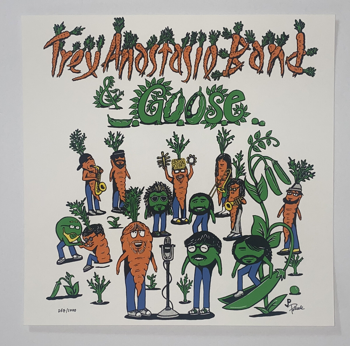 Trey Anastasio Band & Goose 2022 Tour Poster Official S/N Jim Pollock Mint Flat