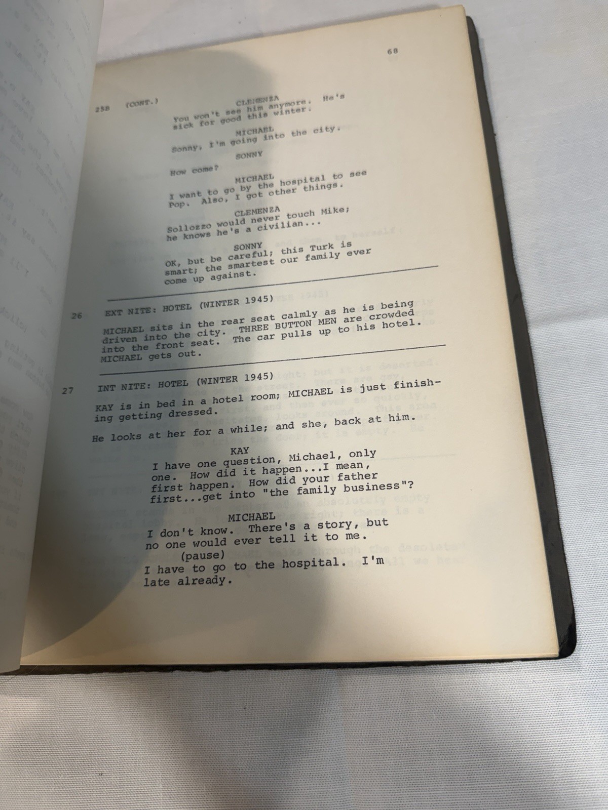 The Godfather 1971 Second Draft Screenplay Mario Puzo & Francis Ford Coppola