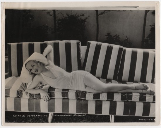 CAROLE LOMBARD Stunning Swimsuit Cheesecake Portrait Early ’30s Vintage Original