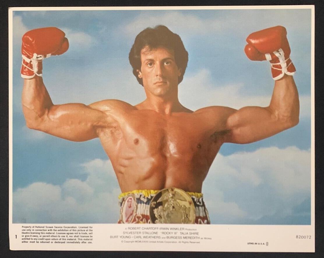 Lot Of 8 Original ” Rocky III ” Color Stills… ’82 Boxing Film Carl Weathers!!!