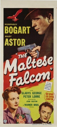 THE MALTESE FALCON MOVIE POSTER Humphrey Bogart RARE 5 – PRINT IMAGE PHOTO -PW0