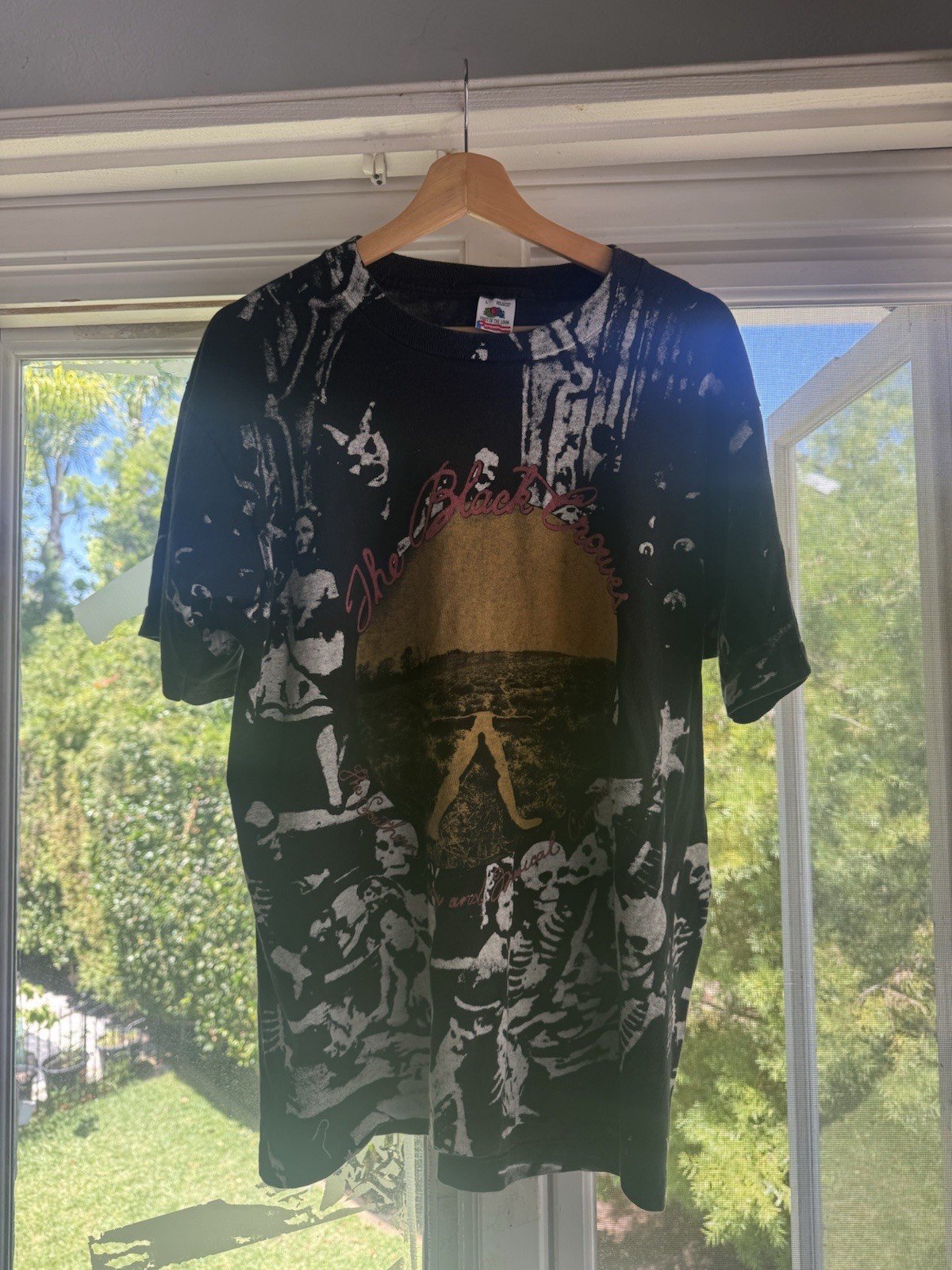Black Crowes High as the Moon Tour 1992 Size XL Tee All Over Print Original RARE
