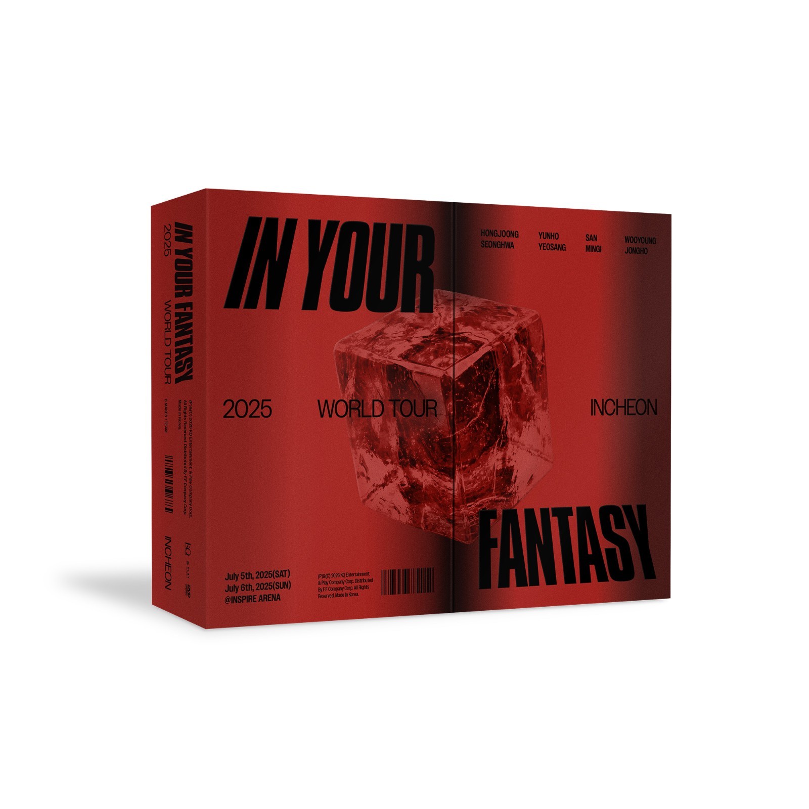 ATEEZ 2025 WORLD TOUR [IN YOUR FANTASY] INCHEON DVD + POB Photocard Set