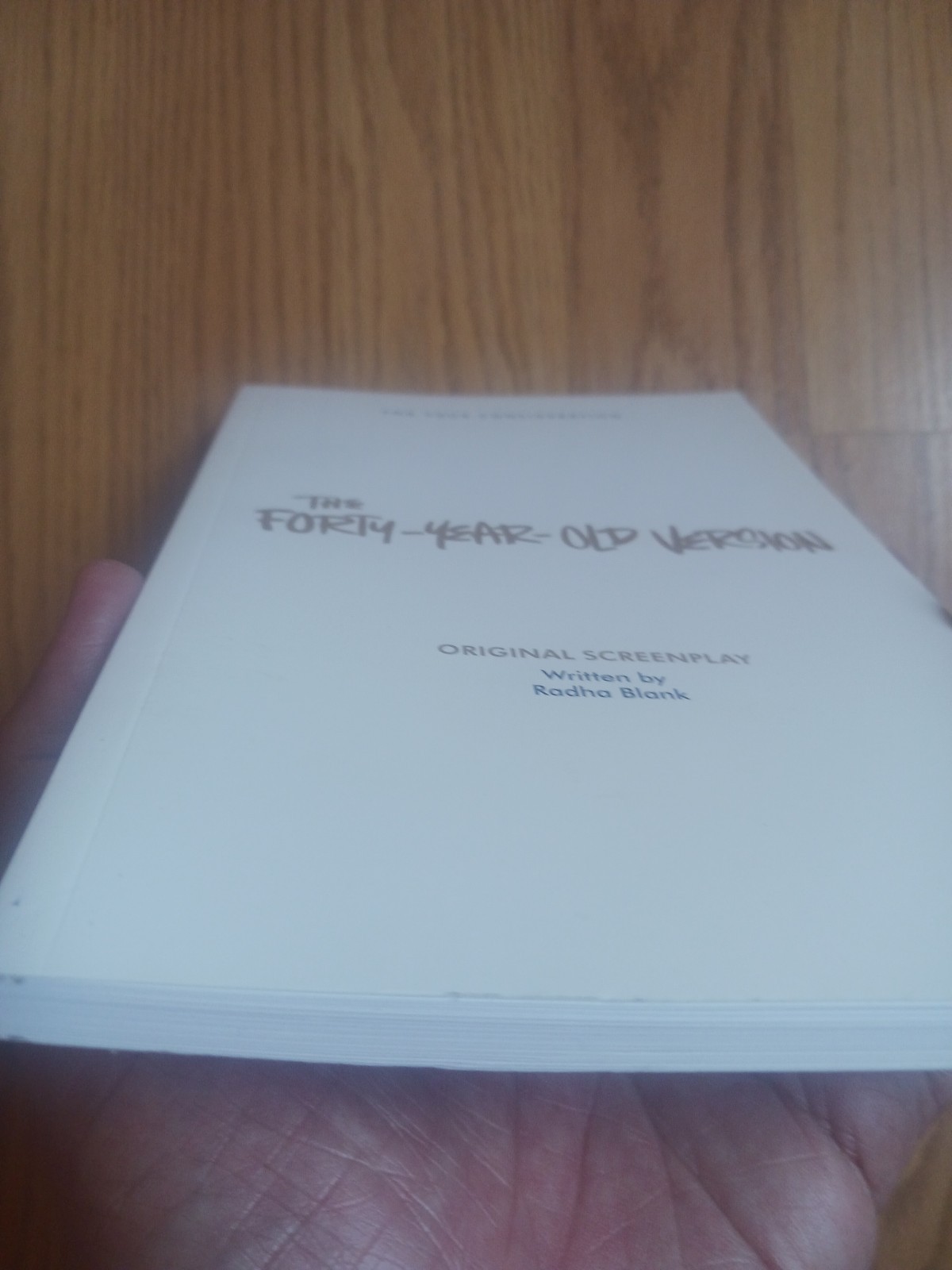 The Forty-Year-Old Version FYC Script Screenplay By Radha Blank