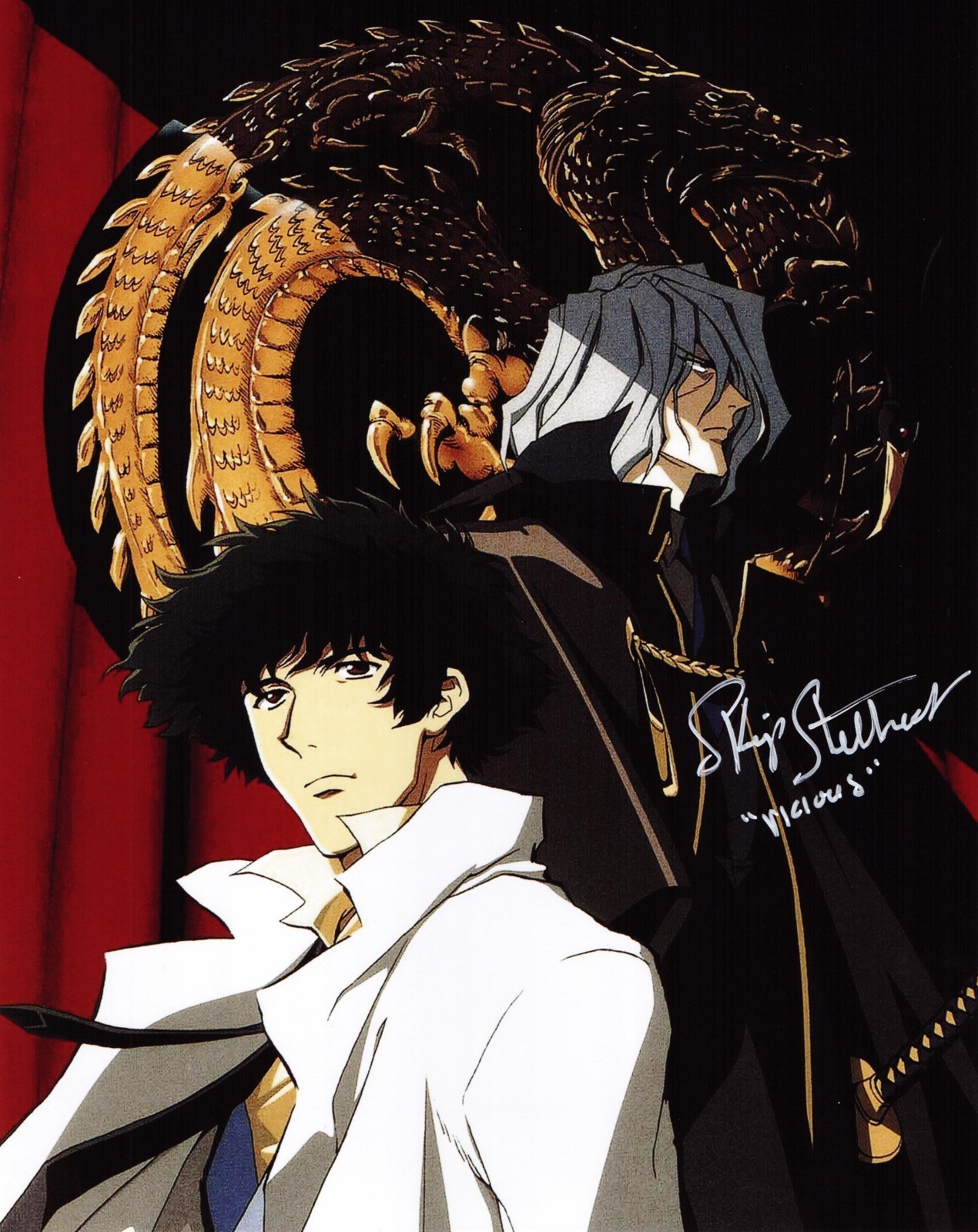 Vicious signed autographed 8×10 Photo Cowboy Bebop Skip Stellrecht