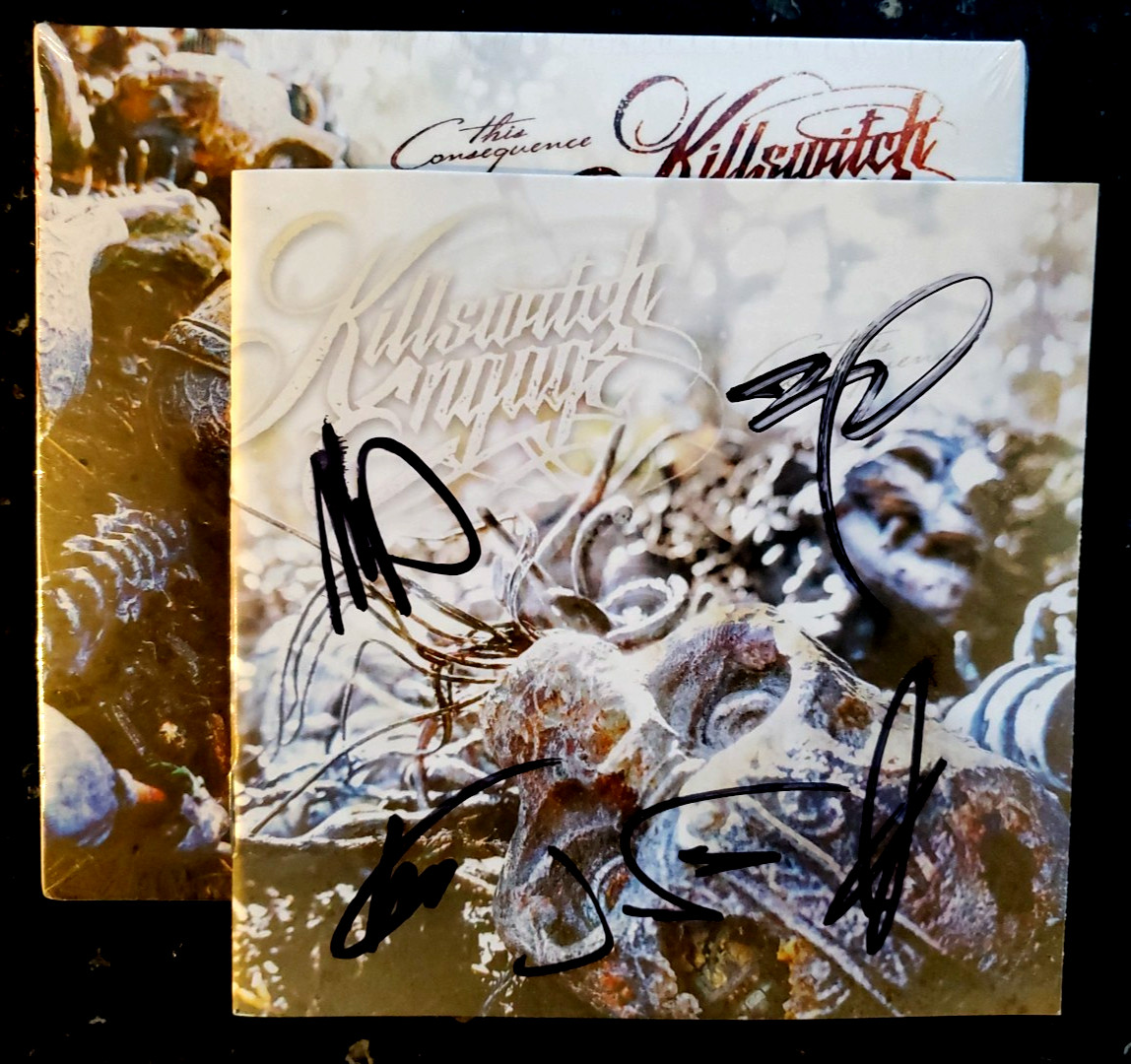 KILLSWITCH ENGAGE SIGNED CD THIS CONSEQUENCE AUTOGRAPHED FULL BAND 2025
