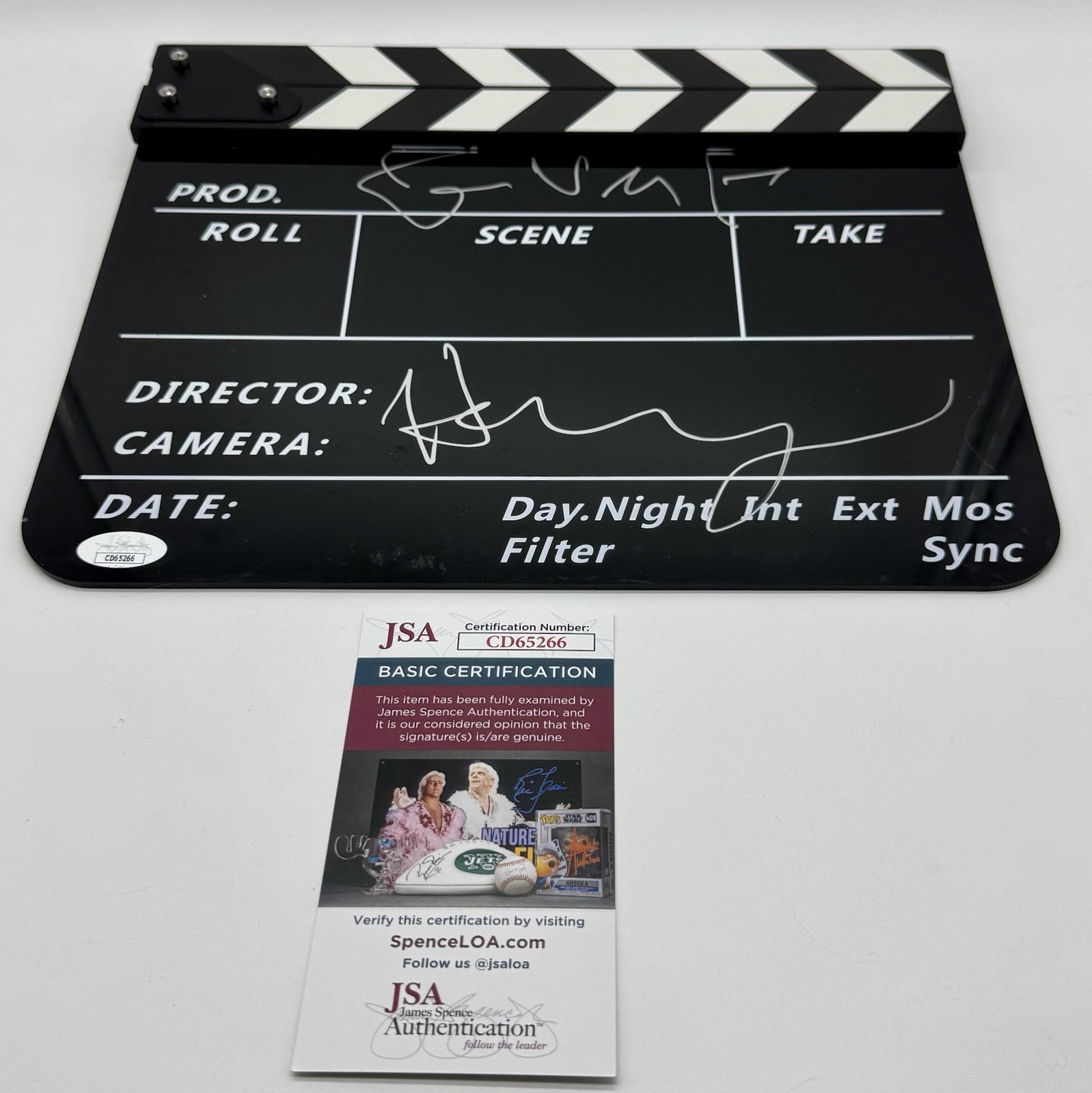 HARMONY KORINE HAND SIGNED AUTOGRAPH GUMMO CLAPBOARD W/ JSA COA DIRECTOR CLAPPER