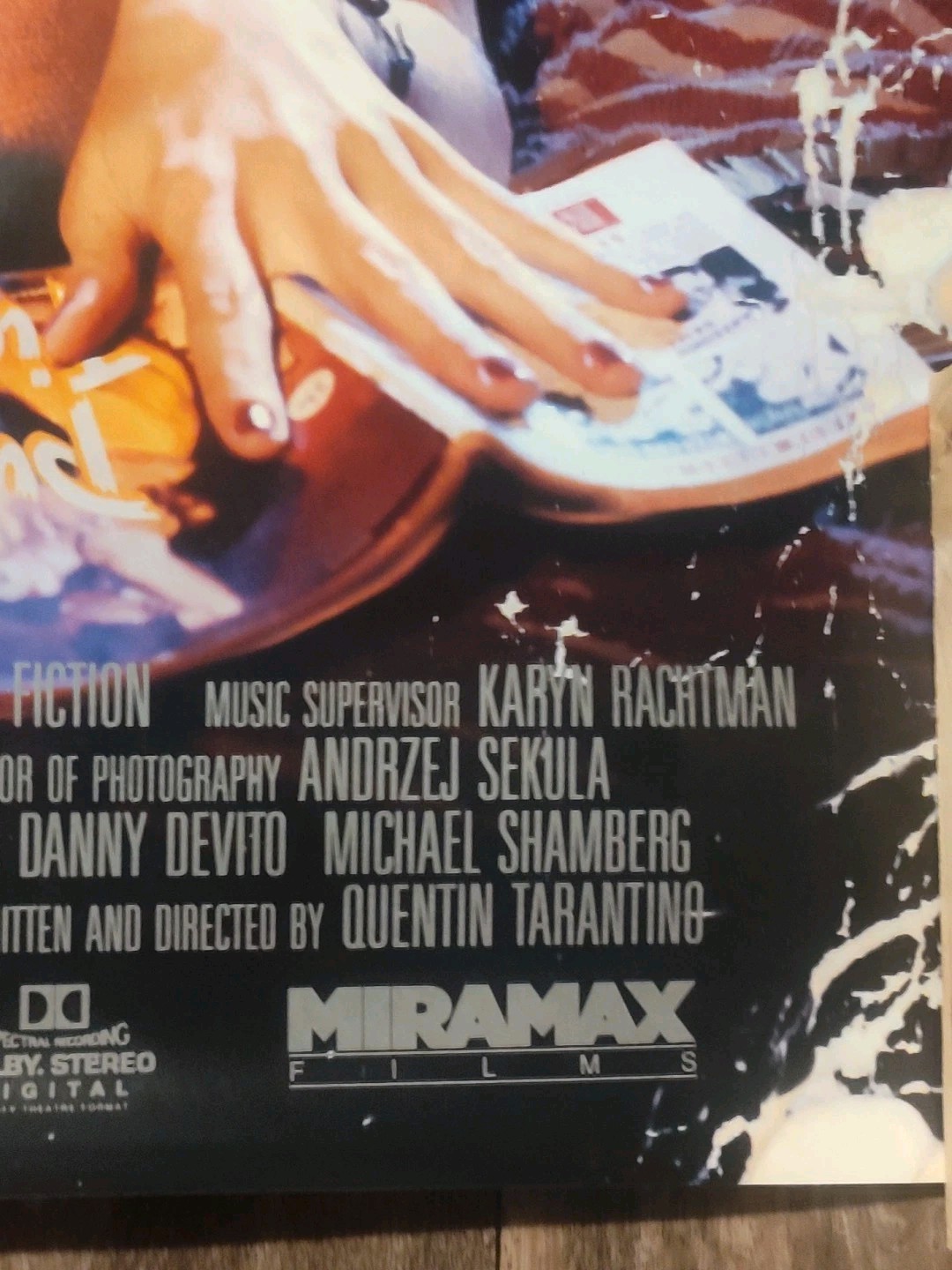 PULP FICTION ROLLED ORIGINAL ONE SHEET MOVIE POSTER SAMUEL L. JACKSON (1994)