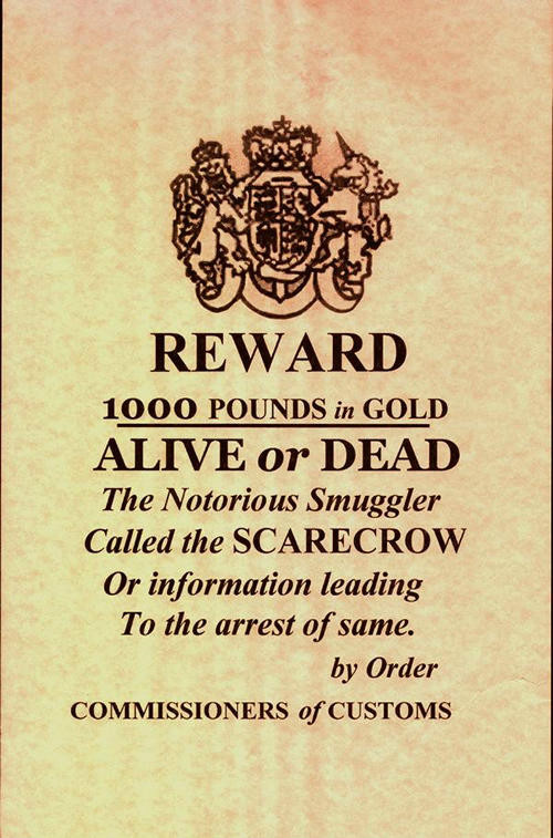 PATRICK McGOOHAN DR. SYN ALIAS THE SCARECROW OF ROMNEY MARSH WANTED POSTER PRINT