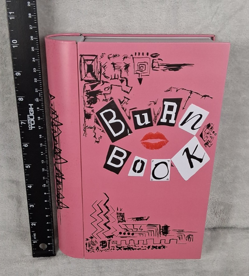 Mean Girls Burn Book Popcorn Tin AMC Movie Collectible Pink Lip Print Movies