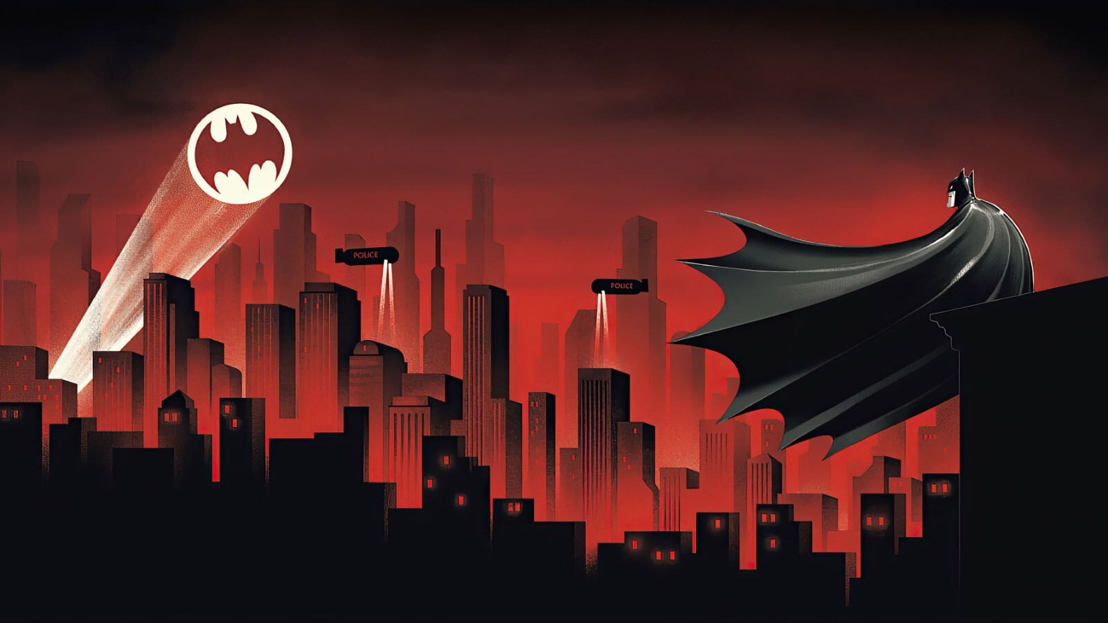 1992 Batman The Animated Series Poster 11X17 DC Mark Hamill Kevin Conroy Joker🍿