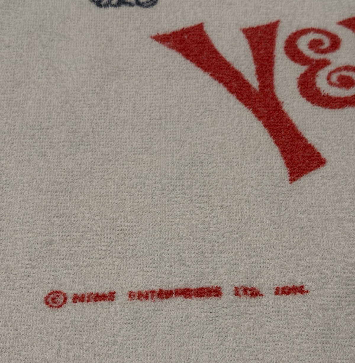 1964 Beatles Beach Towel Vintage Cannon NEMS Yeah Yeah Yeah Tagged Fab Rare