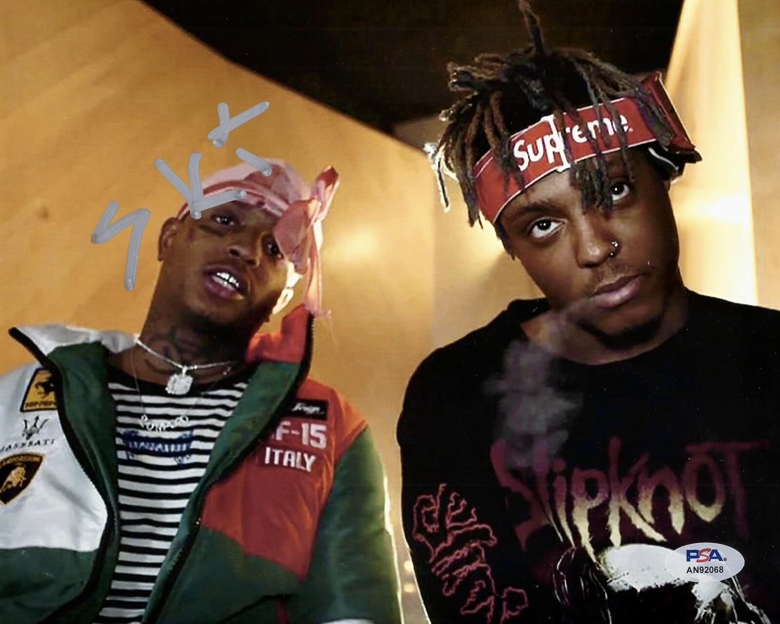 SKI MASK THE SLUMP GOD SIGNED 8X10 PHOTO JUICE WRLD XXXTENTACION – PSA/DNA COA