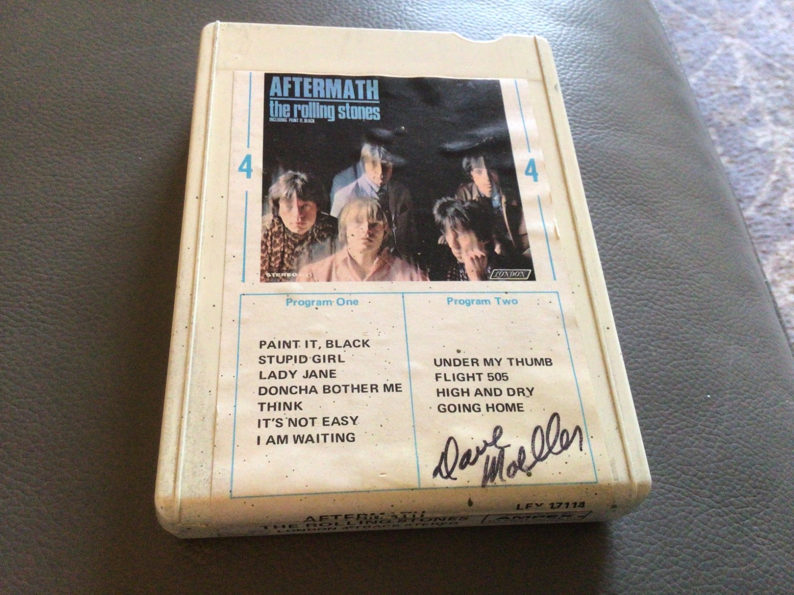 Aftermath The Rolling Stones 4 Track Stereo Tape Cartridge Vintage