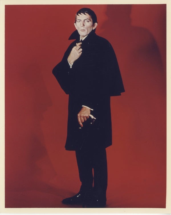 Jonathan Frid Dark Shadows Vintage 8×10 Color Photo Vampire Barnabas Portrait