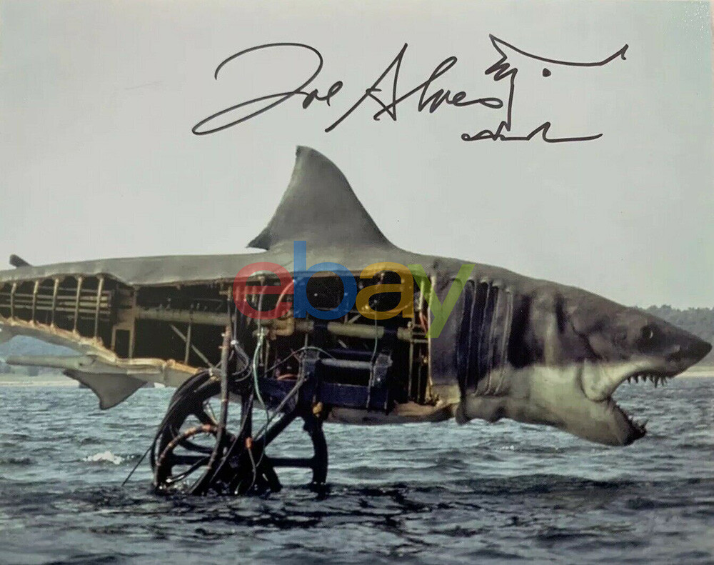 JOE ALVES SIGNED 8×10 PHOTO JAWS SHARK DESIGNER AUTOGRAPHED RARE reprint