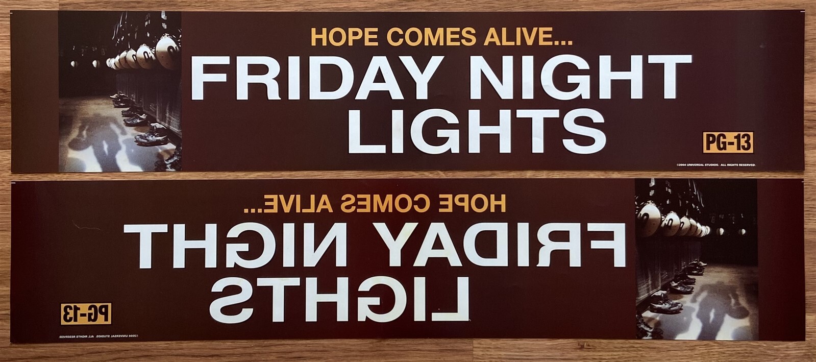 📽 Friday Night Lights (2004) – Double-Sided – Movie Theater Mylar / Poster 5×25
