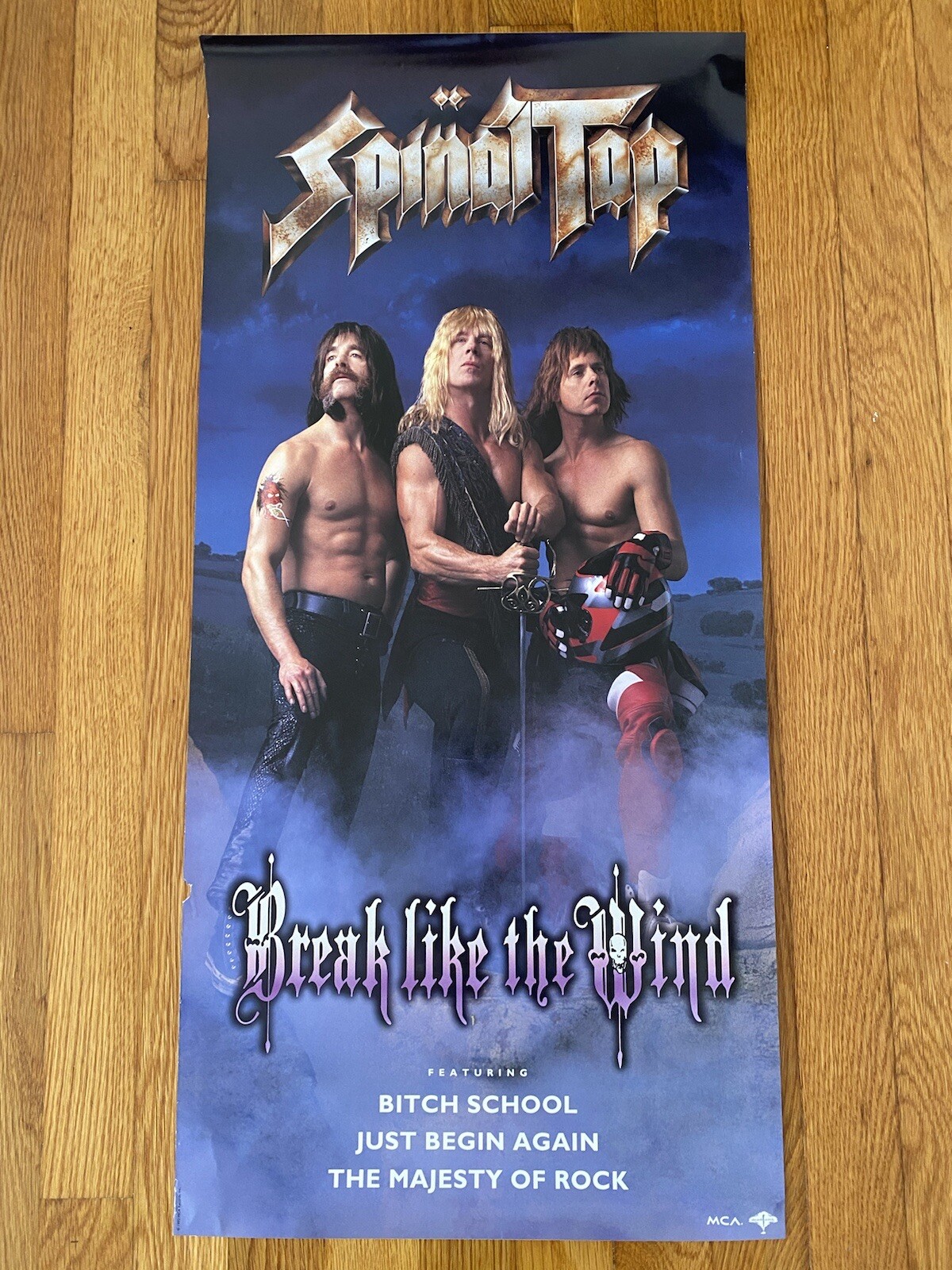 Spinal Tap Break Like The Wind Original 1992 Promo Poster 30×14 Never Hung