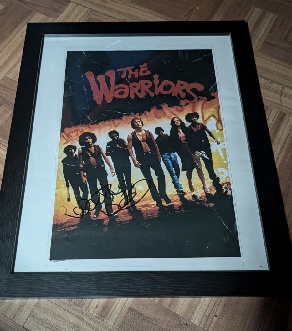 The Warriors Movie Poster ,Signed By Director Walter Hill