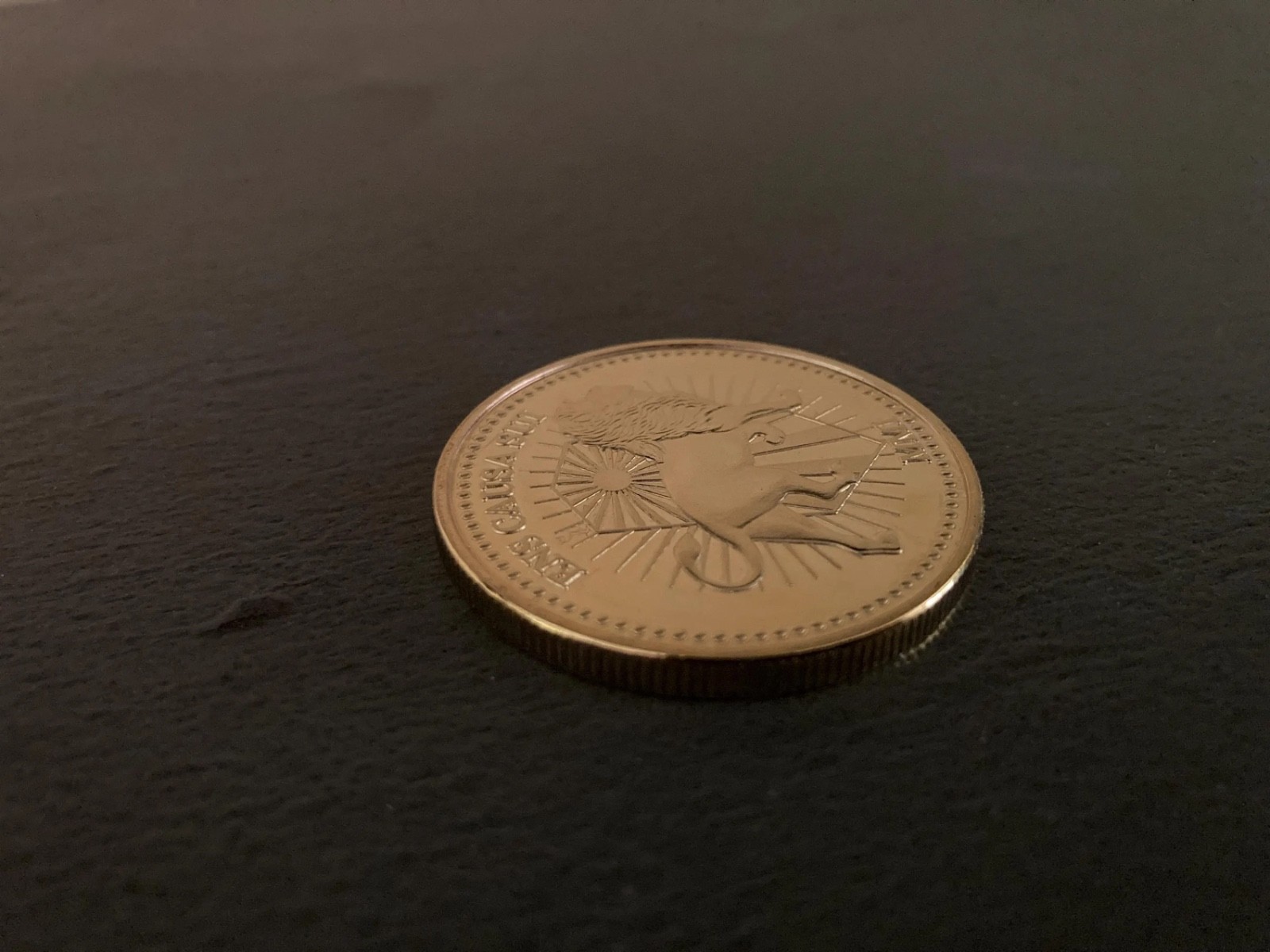 John Wick Original Hero Gold Plated Coin Rare Keanu Reeves Continental
