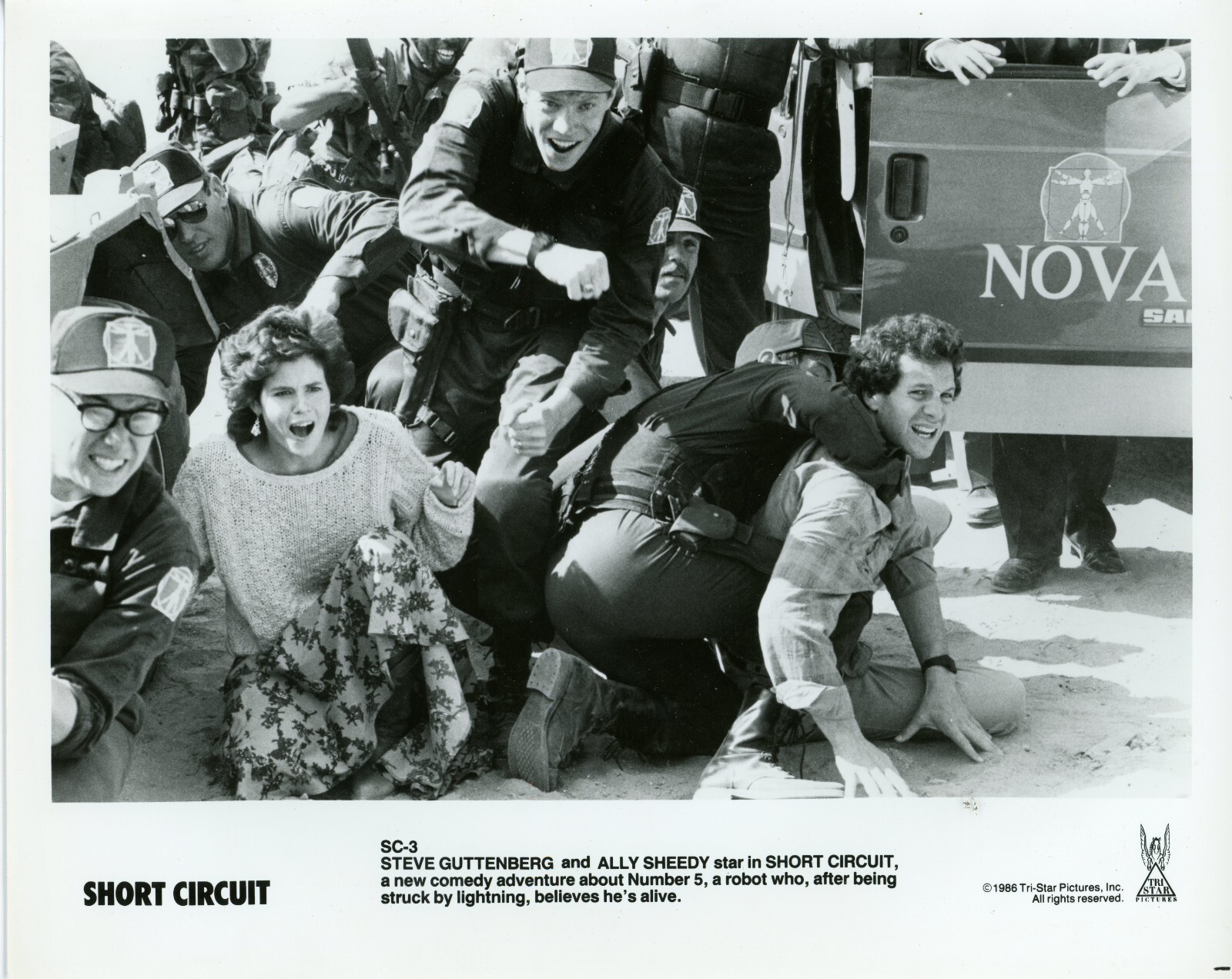 Short Circuit (1986) 8×10 black & white movie still photo #3