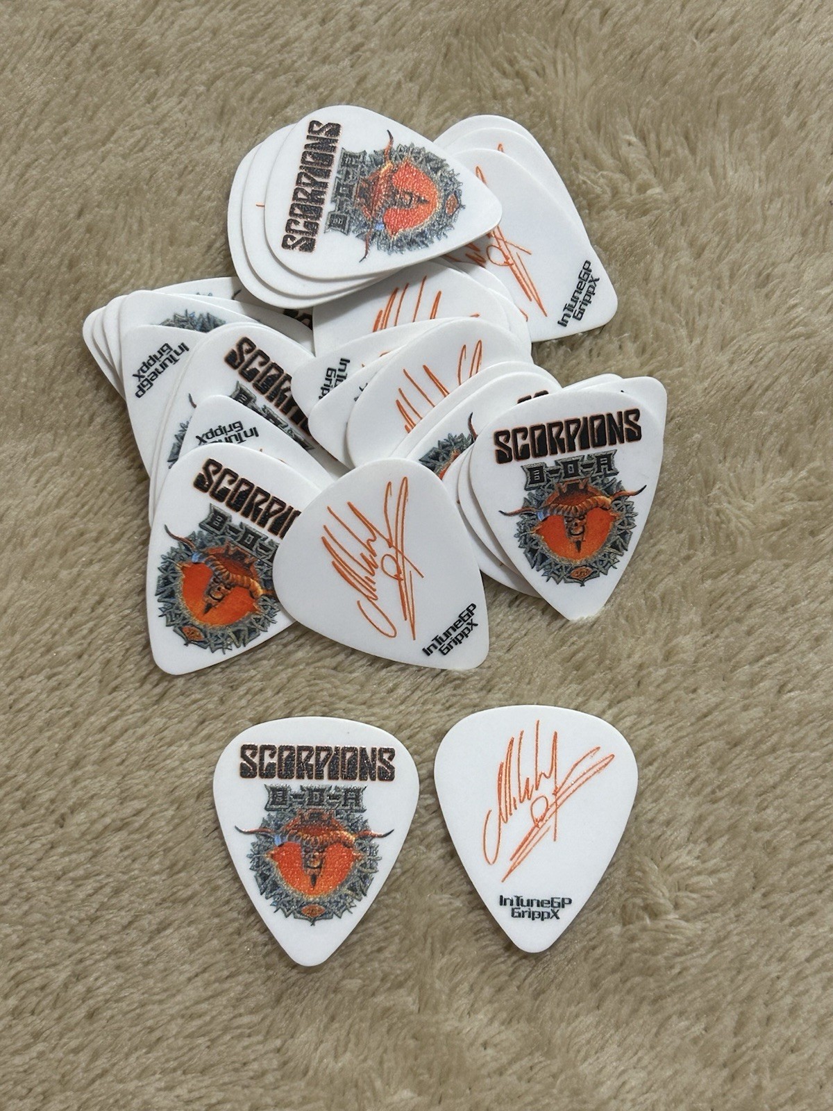 Scorpions “Mikkey Dee” 8/11/19 UK Bloodstock Guitar Pick Lot-50 Picks
