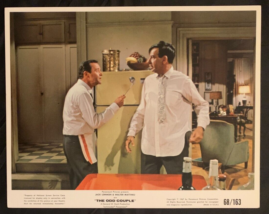 Lot Of 10 Original “The Odd Couple” Color Stills… 68′ Gene Saks Comedy!!!
