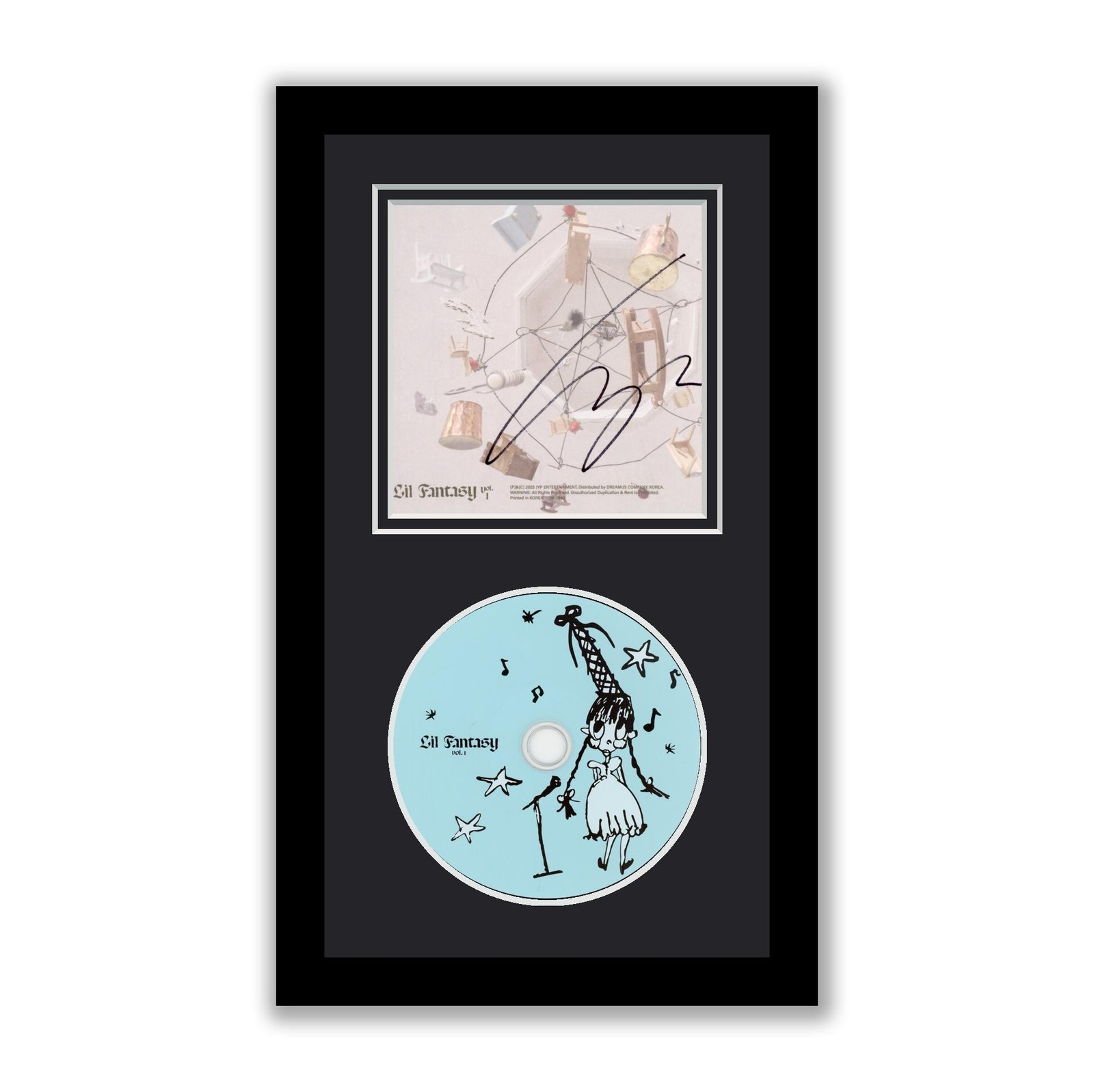 Chaeyoung Autographed Signed Framed CD LIL FANTASY Vol. 1 Twice ACOA