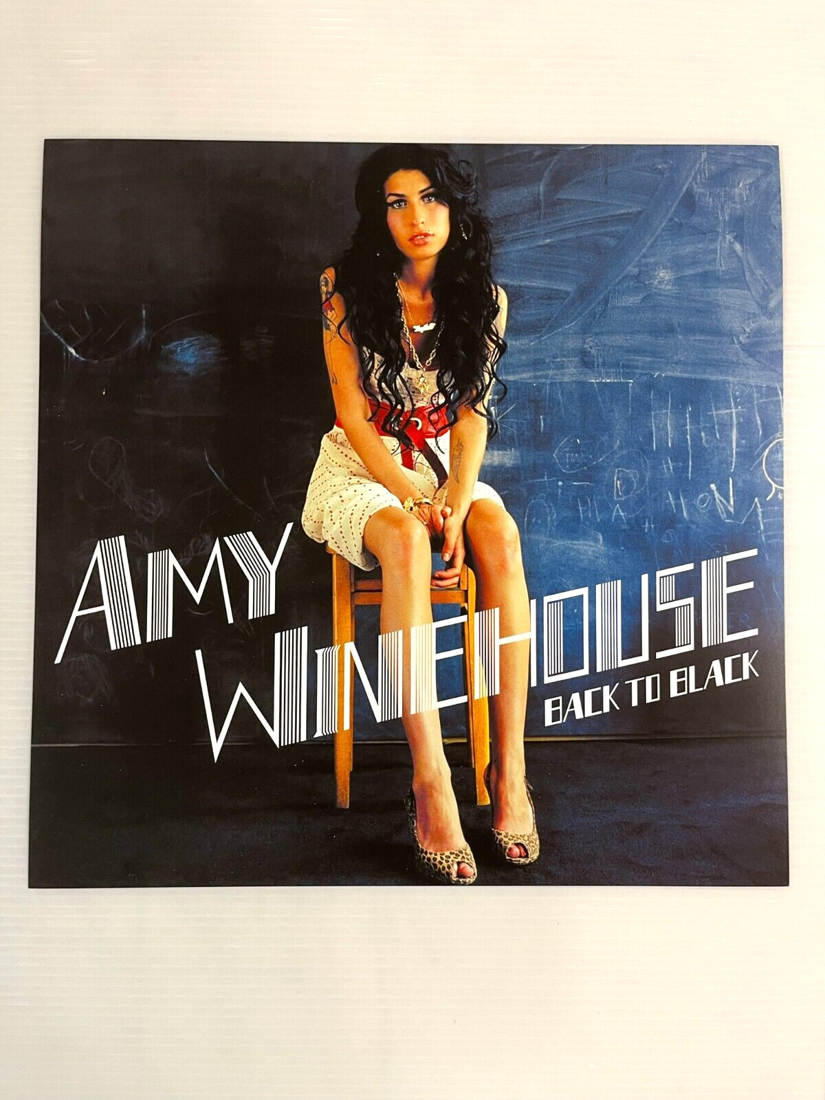 AMY WINEHOUSE Back To Black 2-SIDED PROMO FLAT 2006 Universal Republic EMI REHAB