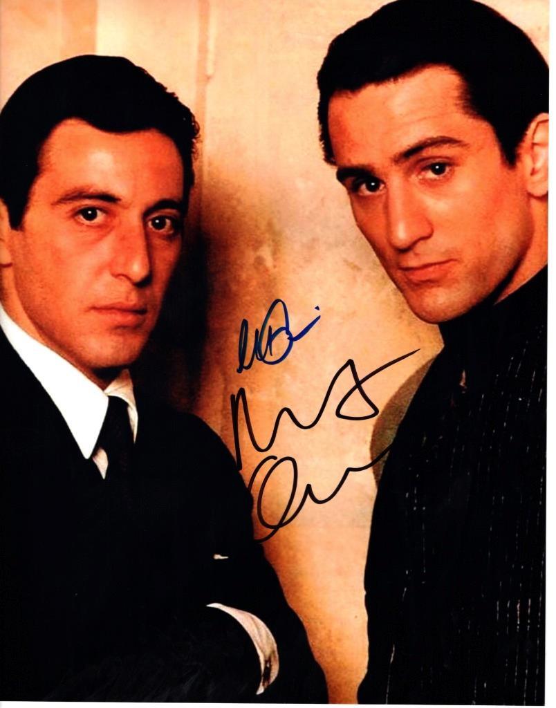 Al Pacino Robert DeNiro autographed 11×14 Picture signed Photo and COA