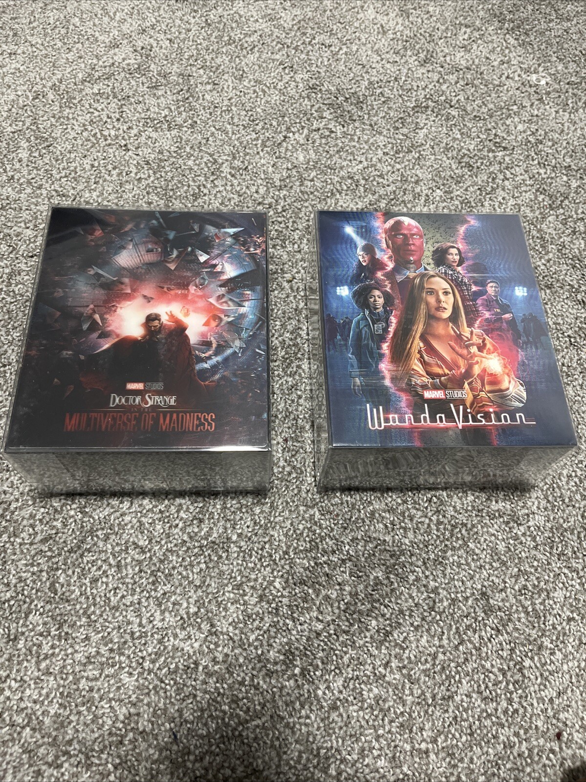 WandaVision And Dr Strange 2 (Discless) Steelbook 1-Click Boxes From Manta Lab