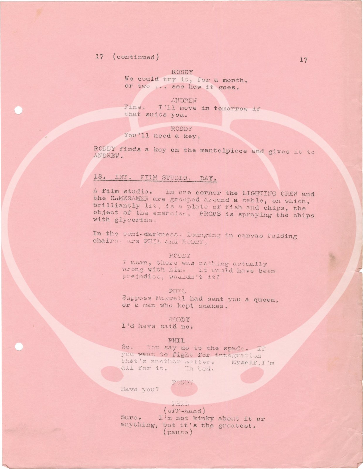 Ted Kotcheff TWO GENTLEMEN SHARING Original screenplay for the 1969 film #158710