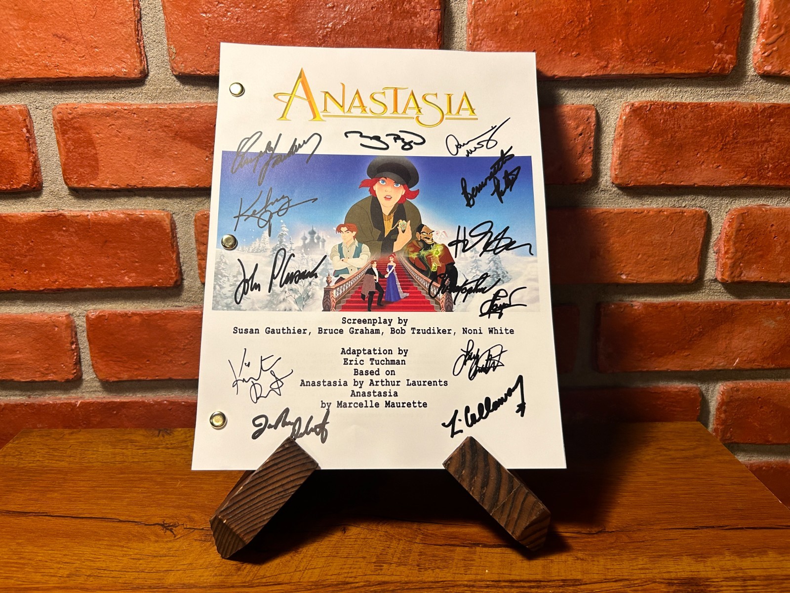 Anastasia Autographed Signed Script Full Screenplay Cast Signed Reprint Meg Ryan