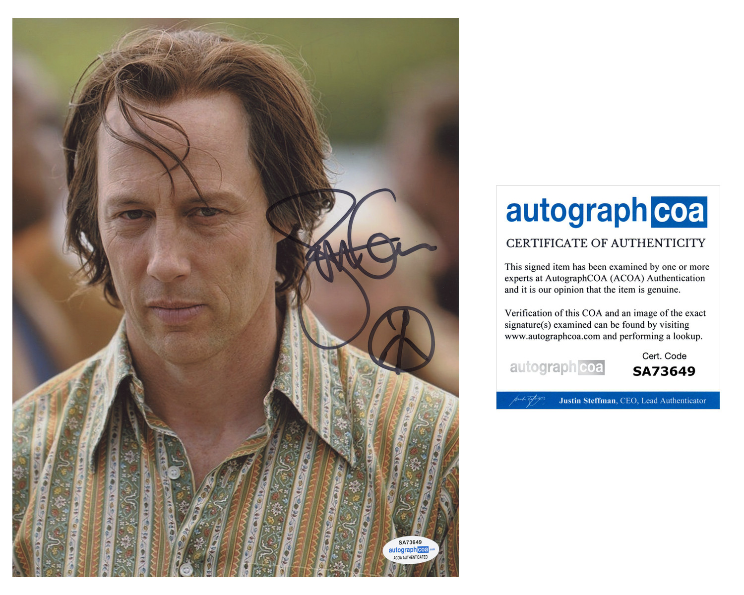 Jon Gries signed photo 8×10 ACOA autographed LOST Roger Linus