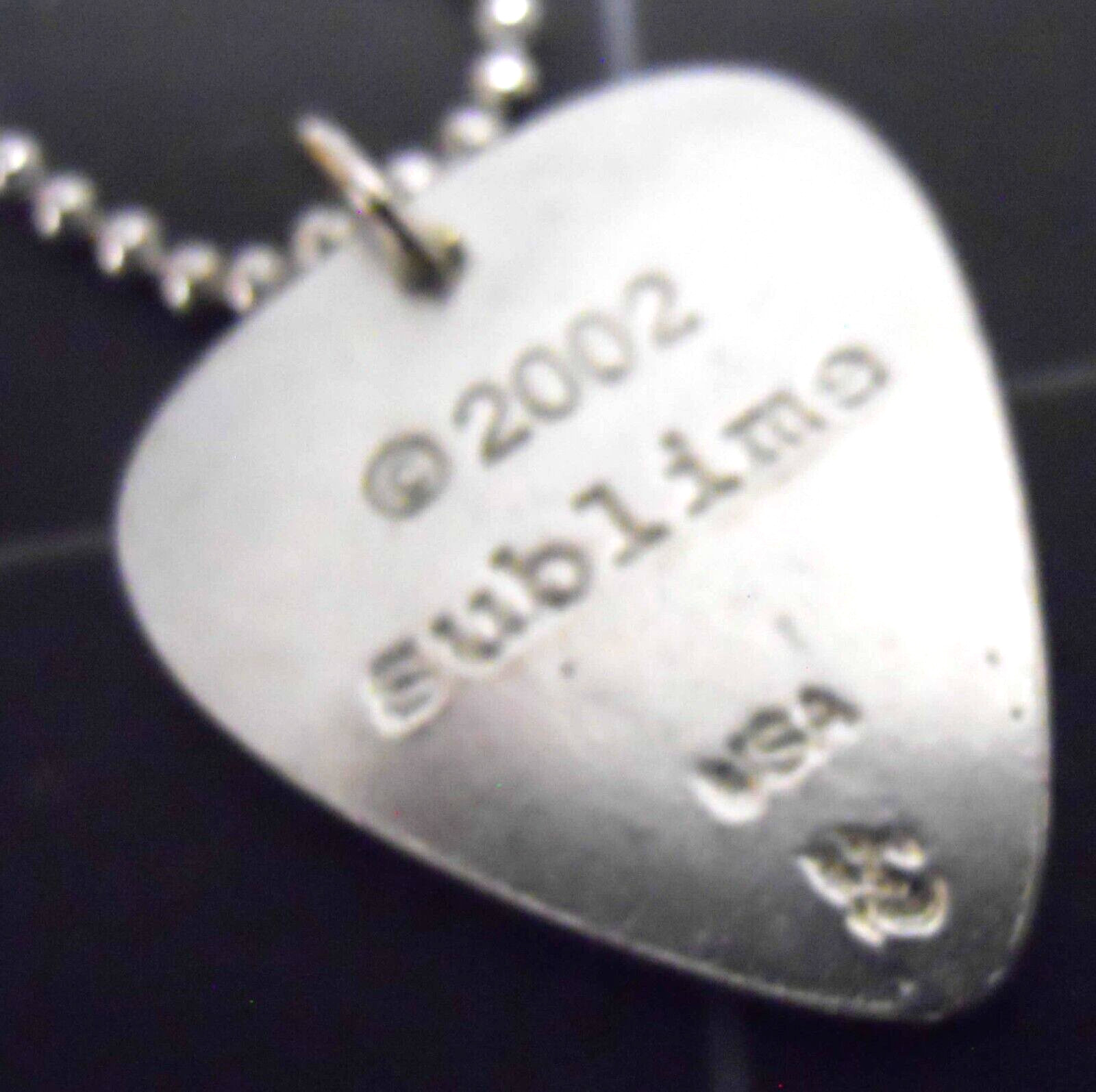 Sublime Necklace Stainless Chain 2002 Pendant 20th Century Masters Vintage New!