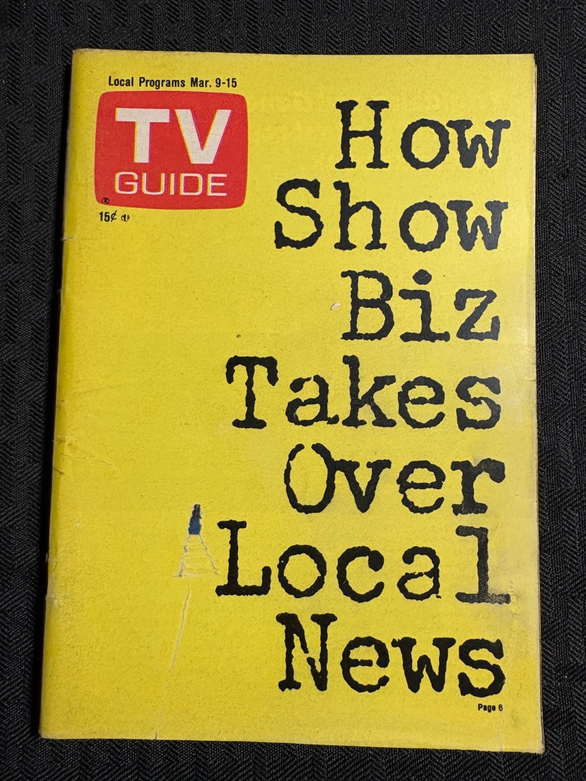 1974 March 9-15 TV GUIDE Magazine G/VG 3.0 Local News / Chicago Metro Edition