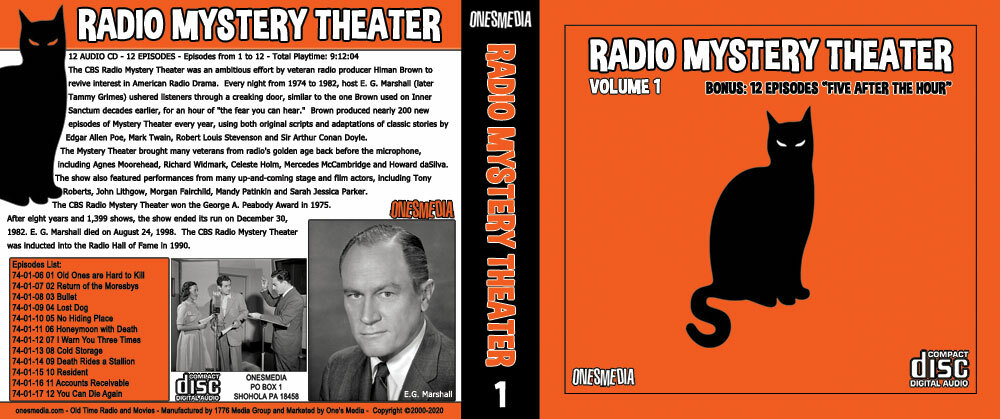 CBS RADIO MYSTERY THEATER Collection 1 – BOX SETS 1 and 2 – 24 Audio CD