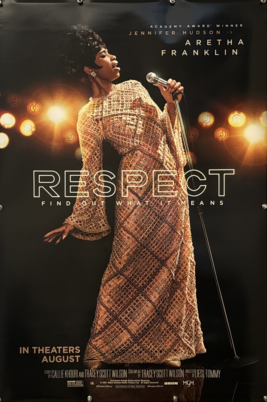 RESPECT Original One Sheet Movie Poster – 2021 – JENNIFER HUDSON