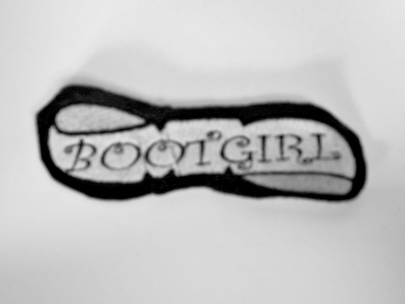 Rare Bootgirl Rocker & Roll Banner Patch Retro Ska Nick Name Northern Soul DIY