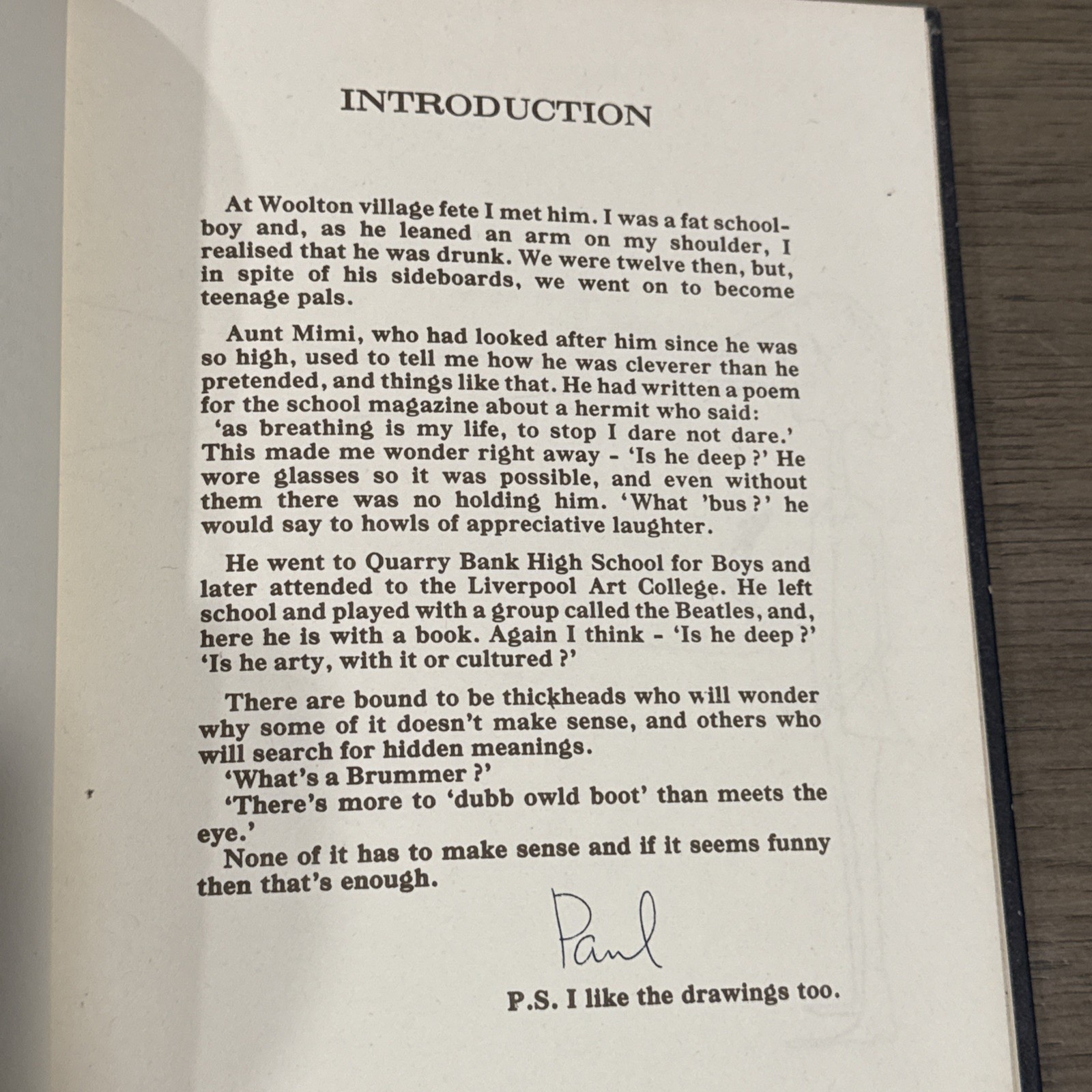 John Lennon “In His Own Write” A Fifth Printing Book 1964