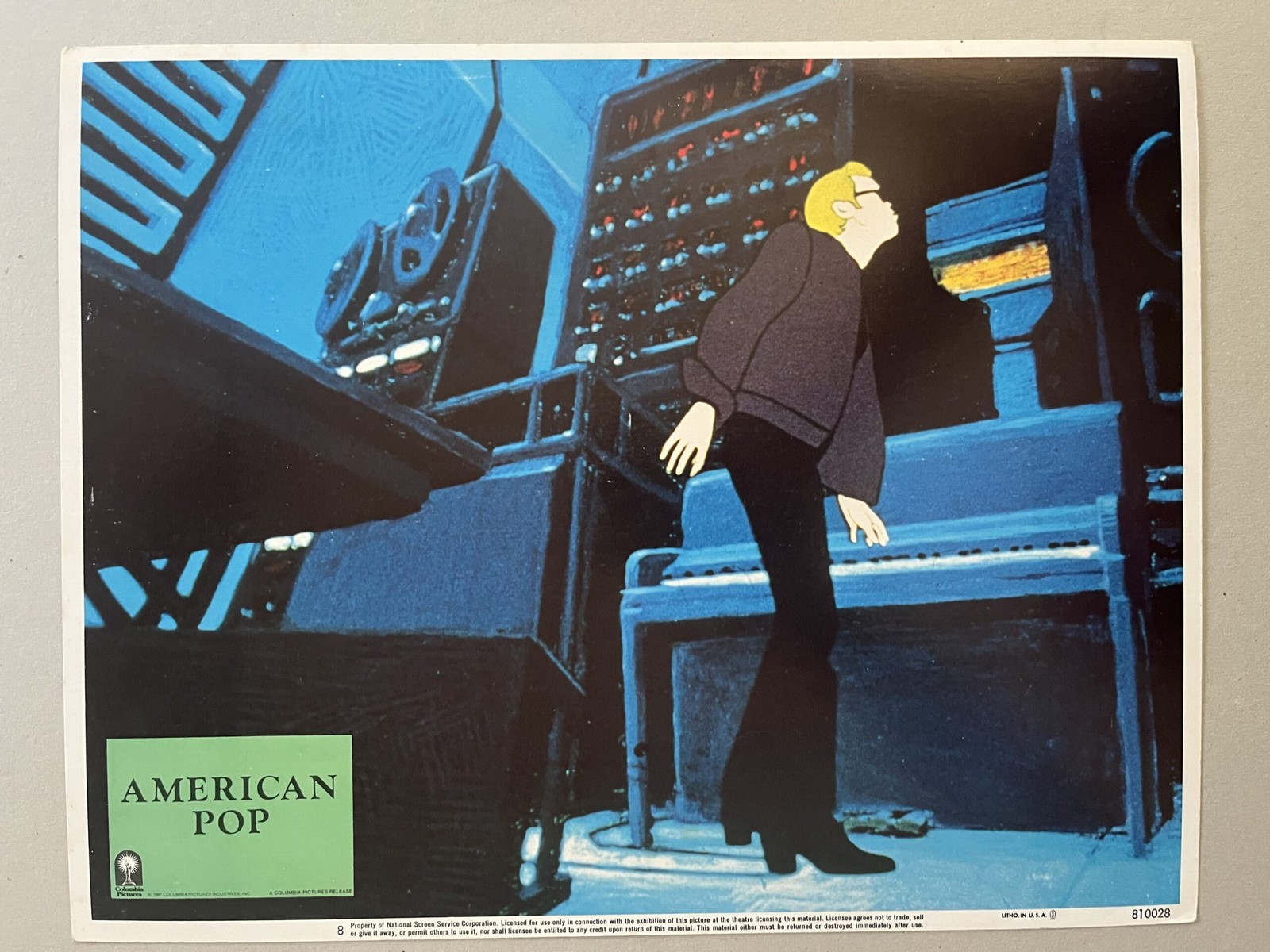 American Pop Theater Lobby Card 1981