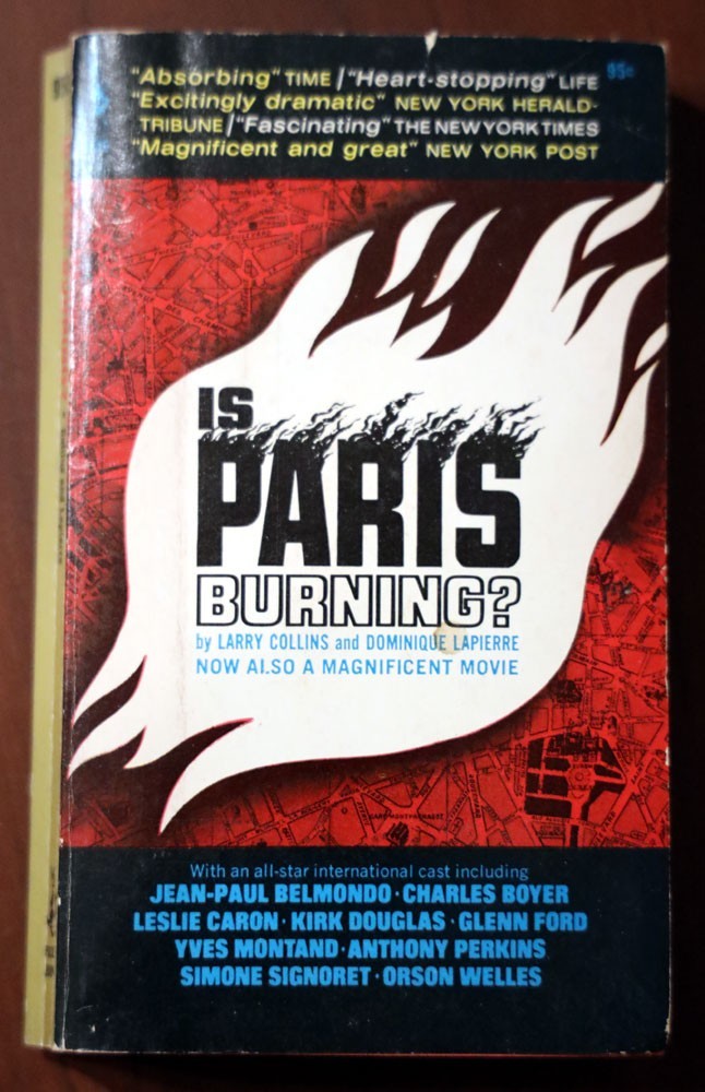 Is Paris Burning? 1966 Vintage Paperback WWII History Movie Tie-In ILLUSTRATED