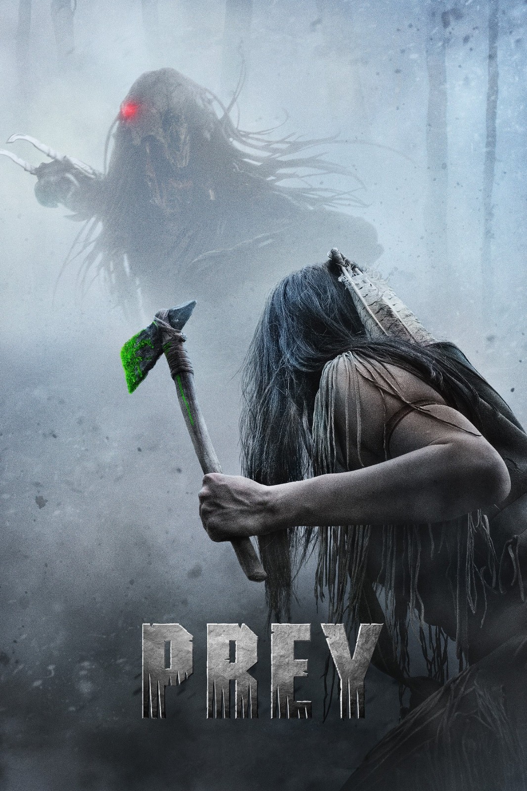 2022 Prey Movie Poster 11X17 Amber Midthunder Dakota Beavers Predator Naru 🍿