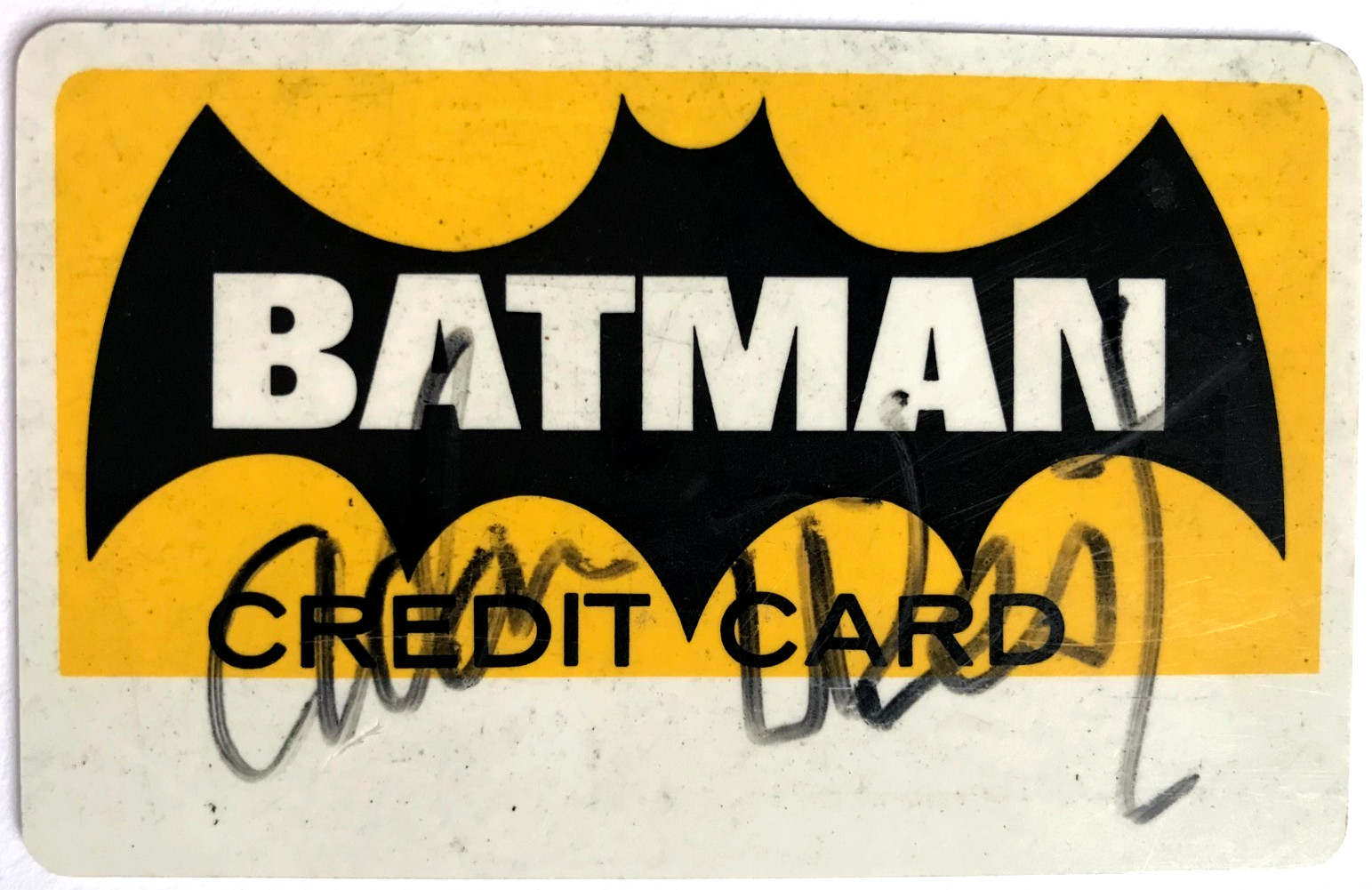 Adam West signed, autographed Batman Credit Card (2009)