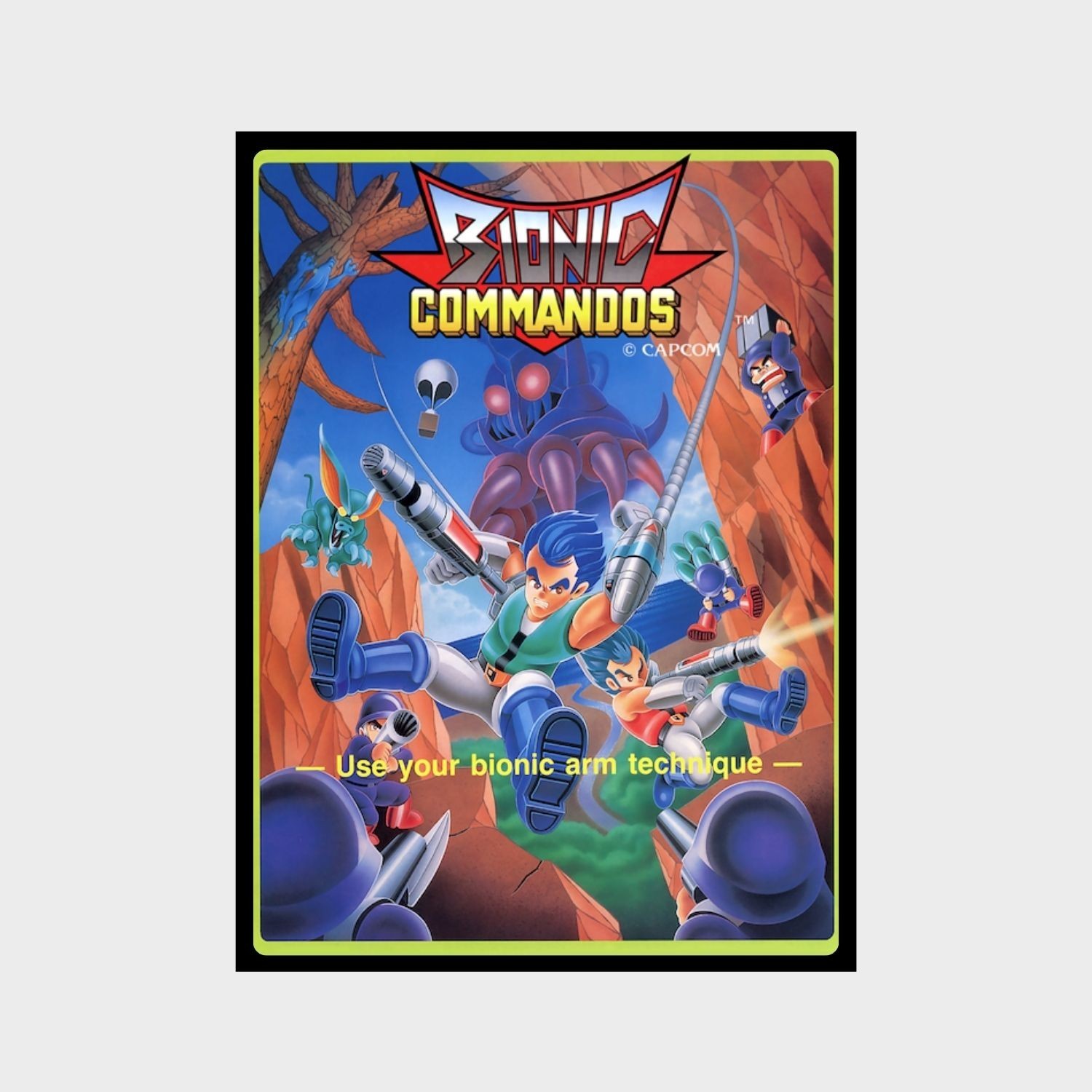 Poster Bionic Commando Capcom Arcade Premium Glossy Unframed Poster Print A0094