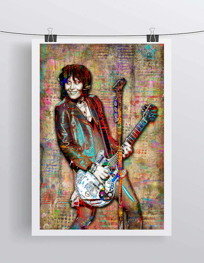 Joan Jett Poster, Joan Jett and The Blackhearts Gift, Joan Jett Free Shipping