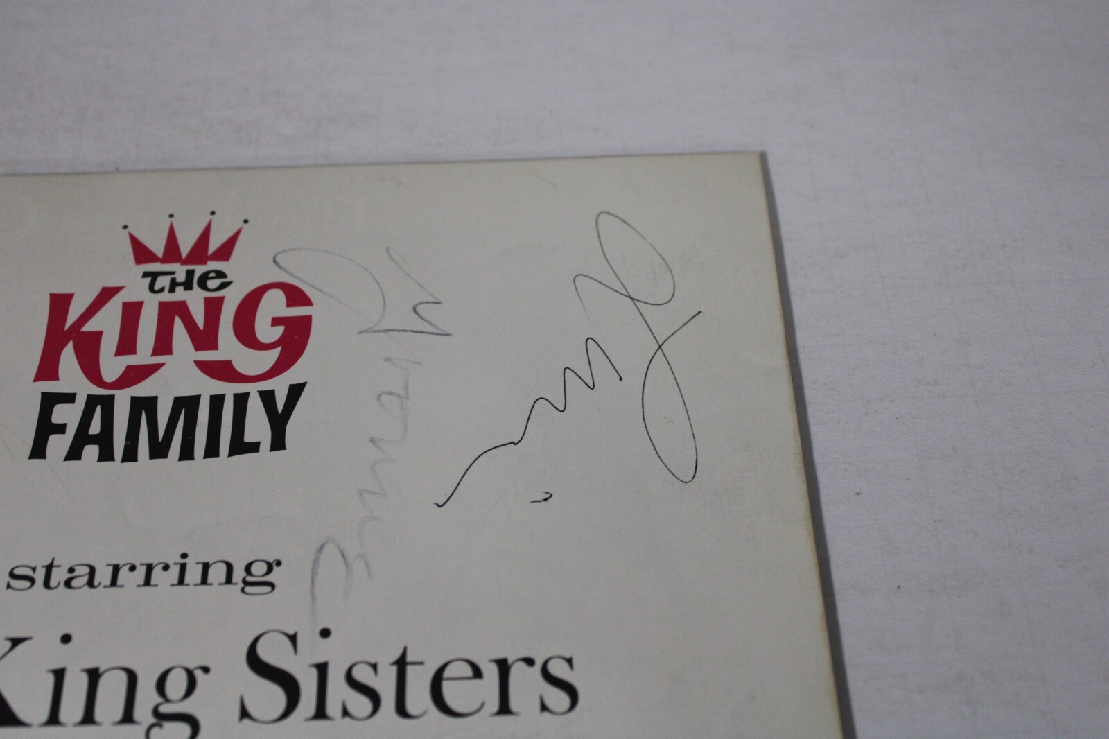 The King Family Sow signed auto program, by 10+, Robert Clarke, uncertified