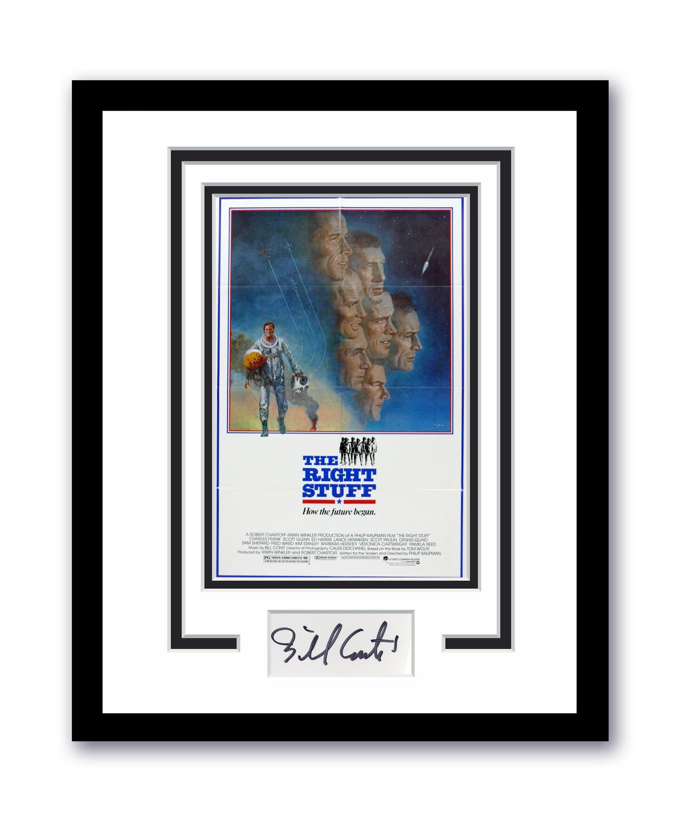 The Right Stuff Bill Conti Autographed Signed 11×14 Framed Photo ACOA