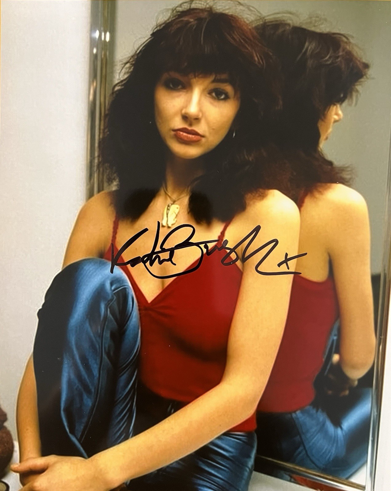 Kate Bush Signed Photo W/COA Autograph Running Up That Hill ‘Stranger Things’